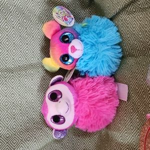 Monkey and mouse Pom Pom Pals